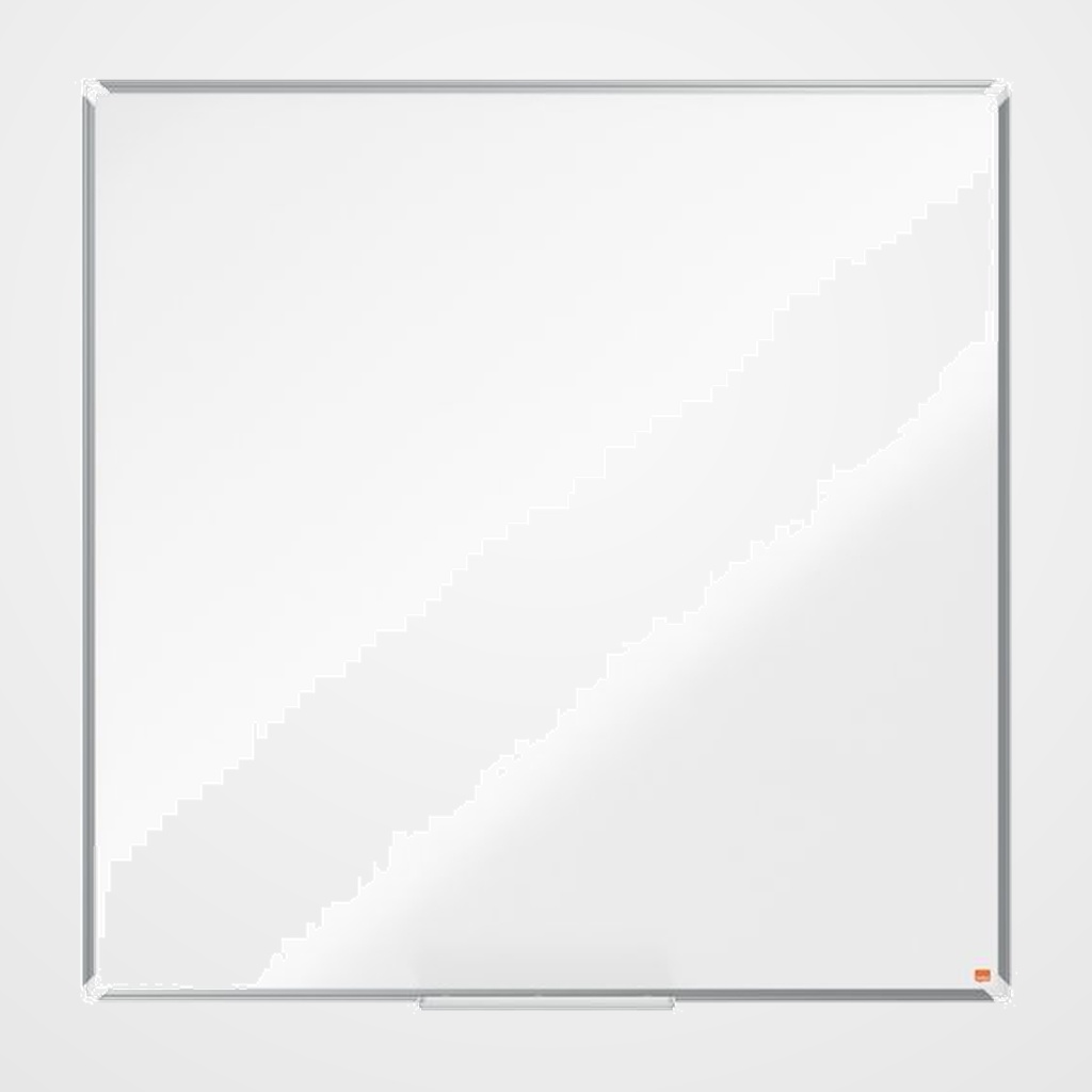 [23801770] PIZARRA BLANCA MAGNETICA NOBO PREMIUM PLUS LACADA MARCO ALUMINIO 120x120 cm