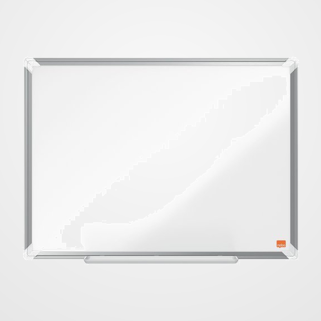 PIZARRA BLANCA MAGNETICA NOBO PREMIUM PLUS VITRIFICADA MARCO ALUMINIO  60x45 cm