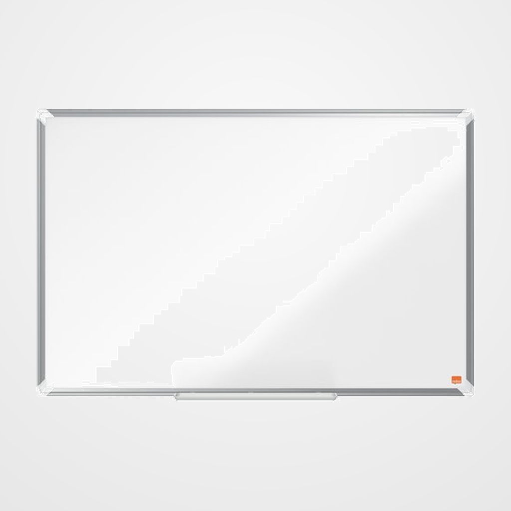PIZARRA BLANCA MAGNETICA NOBO PREMIUM PLUS VITRIFICADA MARCO ALUMINIO  90x60 cm