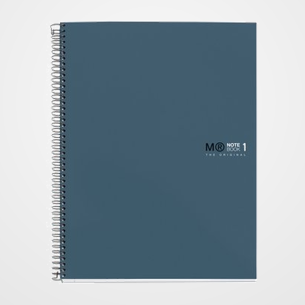 BLOC MIQUELRIUS THE ORIGINAL NOTEBOOK 1 micro.tapa EXTRA A4 80h 90g HORIZONTAL AZUL OCEANO