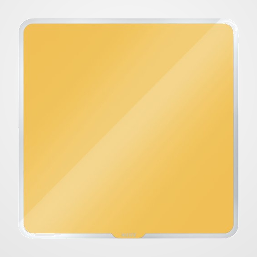 PIZARRA CRISTAL MAGNETICA LEITZ COSY 45x45 CM AMARILLO