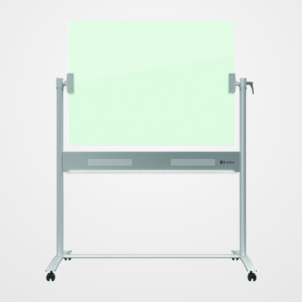 PIZARRA CRISTAL MAGNETICA NOBO DIAMOND MOVIL 120x90 cm