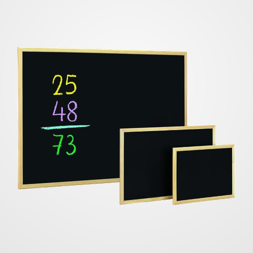 [23801628] PIZARRA NEGRA MARCO PINO 60x90 cm