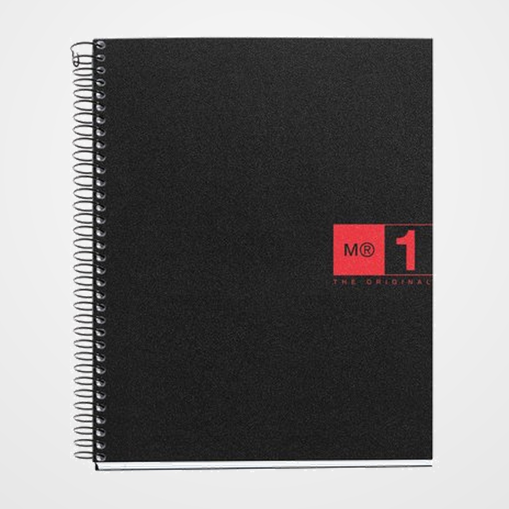 BLOC MIQUELRIUS THE ORIGINAL NOTEBOOK 1 micro.tapa PP A5 80h 70g CUADRIC.5x5 ROJO