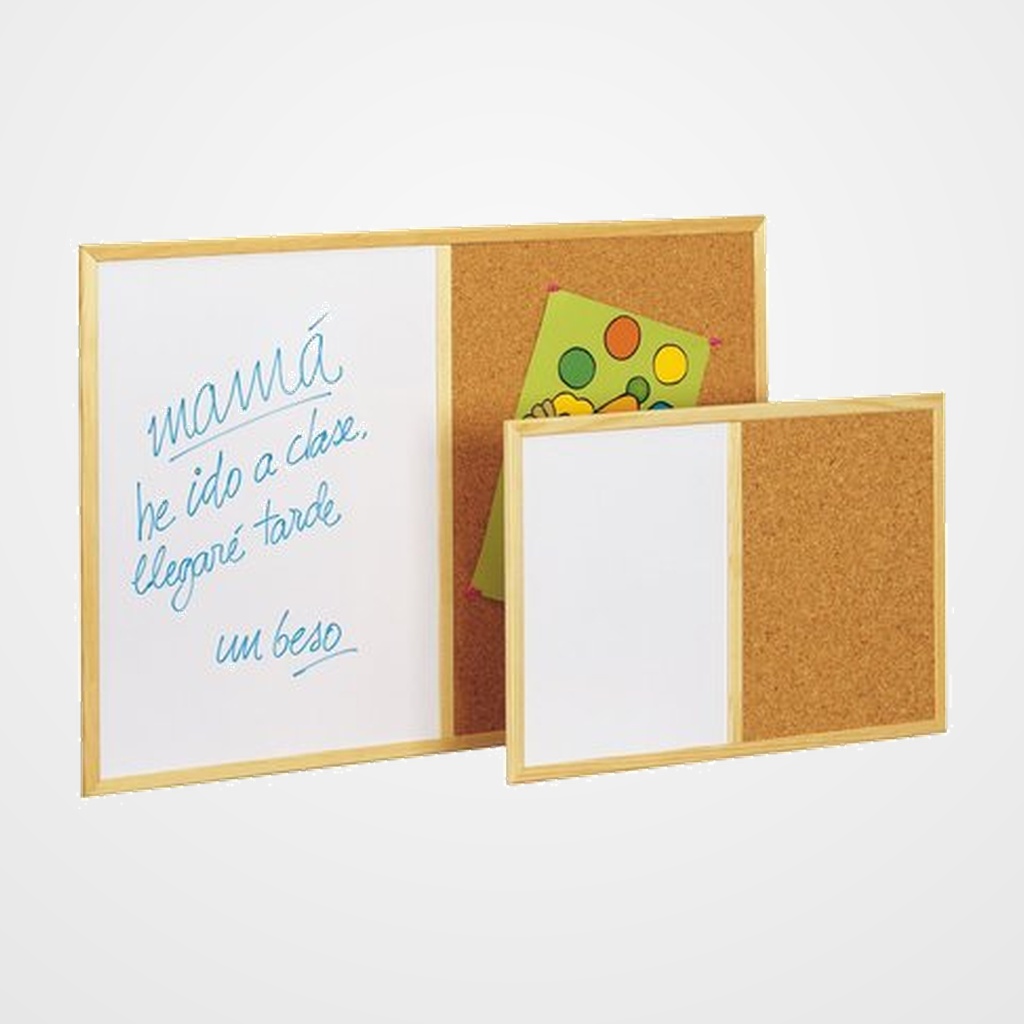 PIZARRA MITAD CORCHO MITAD BLANCA 60X90