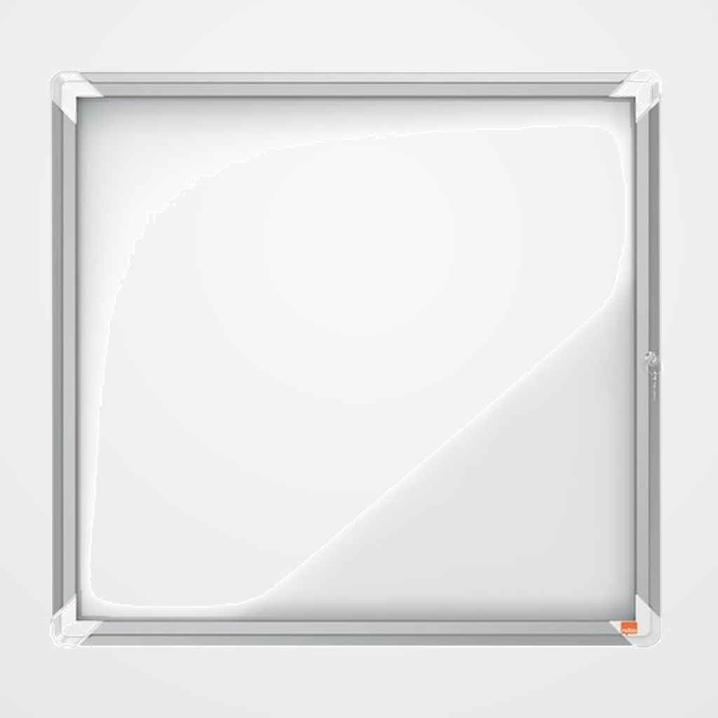 VITRINA NOBO de EXTERIOR BLANCA MAGNETICA para  6 hojas A4