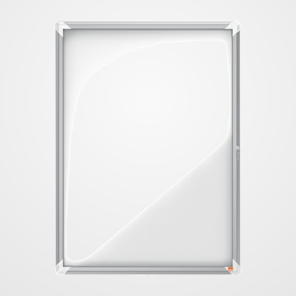 VITRINA NOBO de EXTERIOR BLANCA MAGNETICA para  9 hojas A4