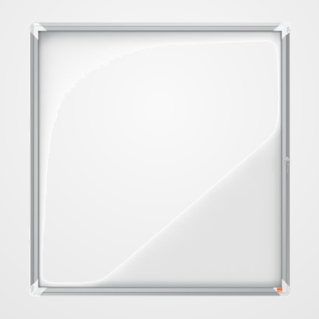 VITRINA NOBO de EXTERIOR BLANCA MAGNETICA para 12 hojas A4