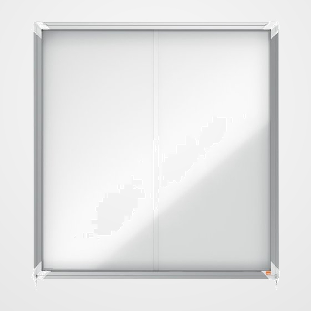 [23801381] VITRINA NOBO de INTERIOR BLANCA MAGNETICA para 12 hojas A4