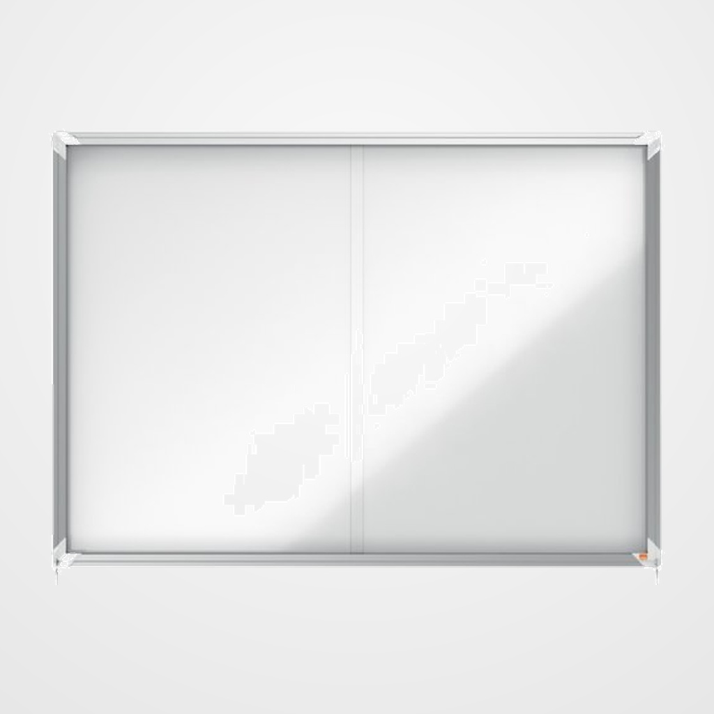 VITRINA NOBO de INTERIOR BLANCA MAGNETICA para 18 hojas A4