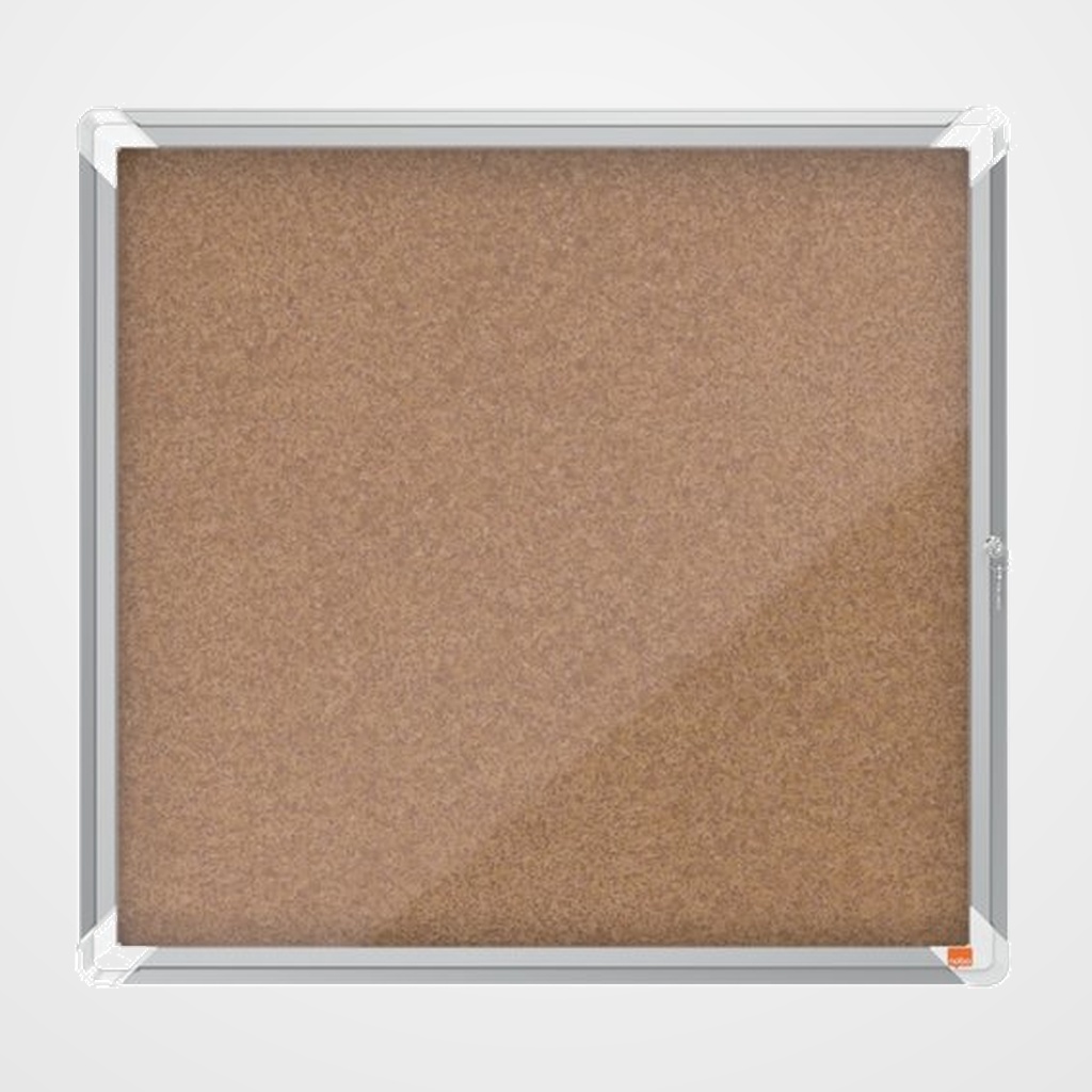 VITRINA NOBO de INTERIOR con CORCHO para 6 hojas A4