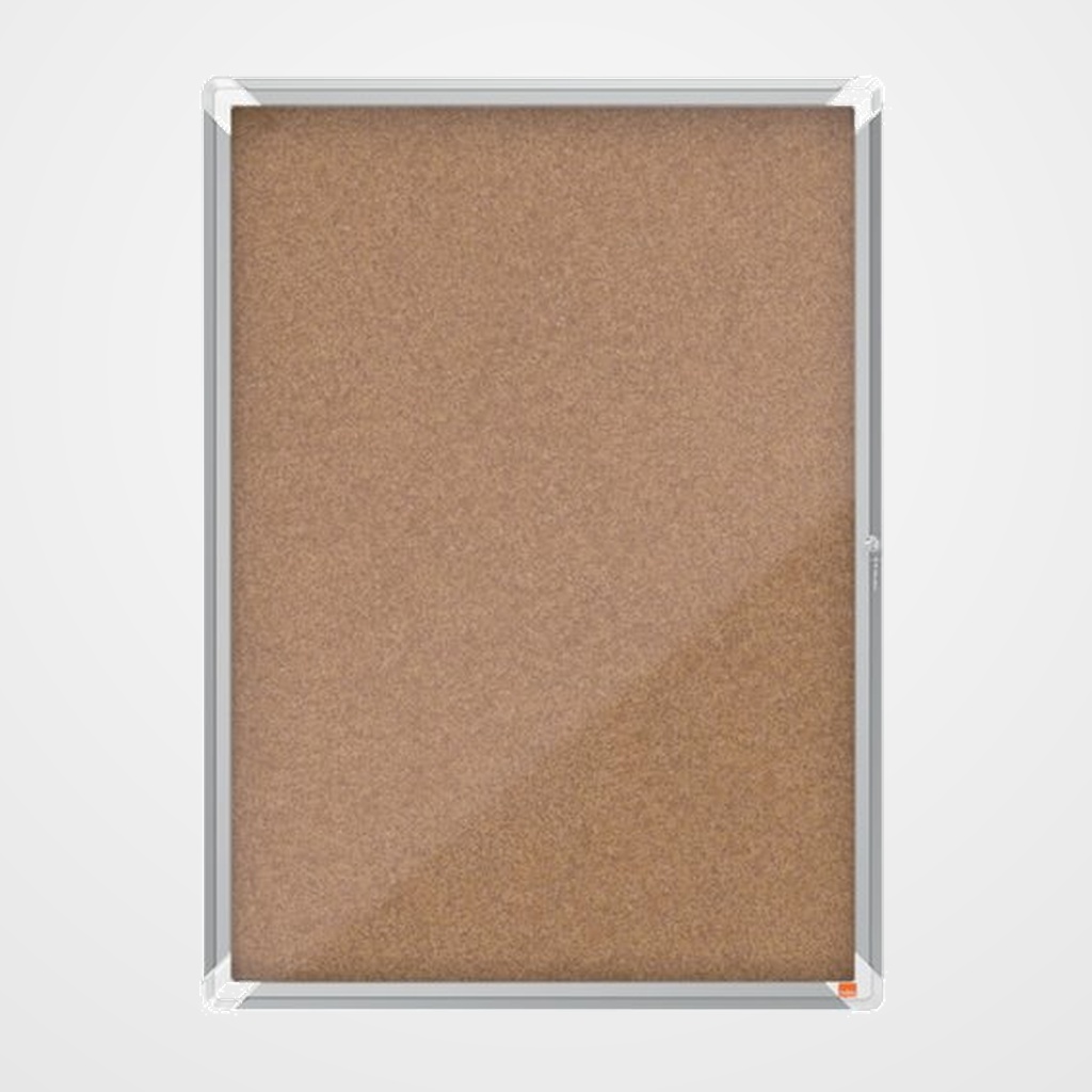 VITRINA NOBO de INTERIOR con CORCHO para 9 hojas A4
