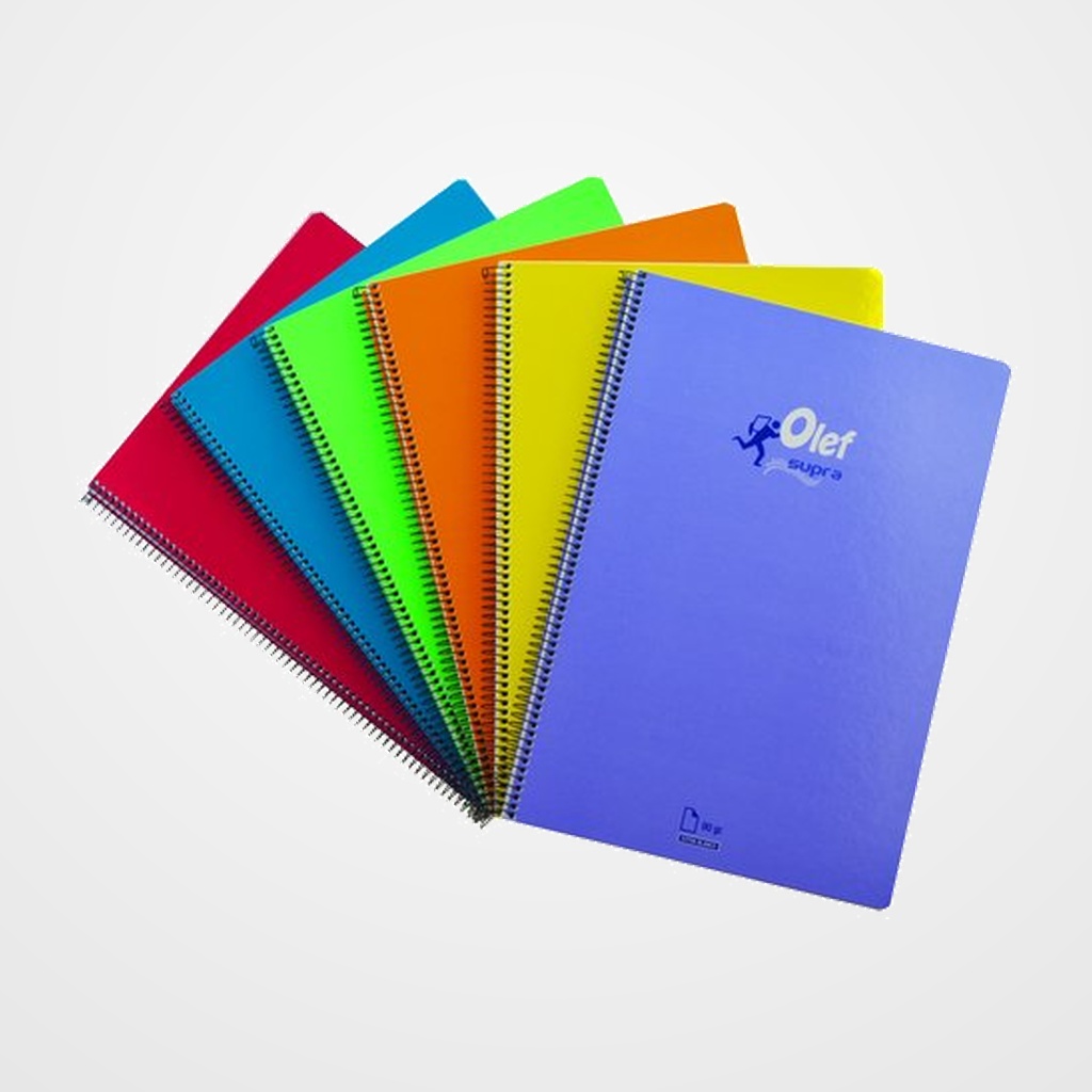 BLOC OLEF tapa DURA Fº 80h HORIZONTAL 90g PACK DE 5+1