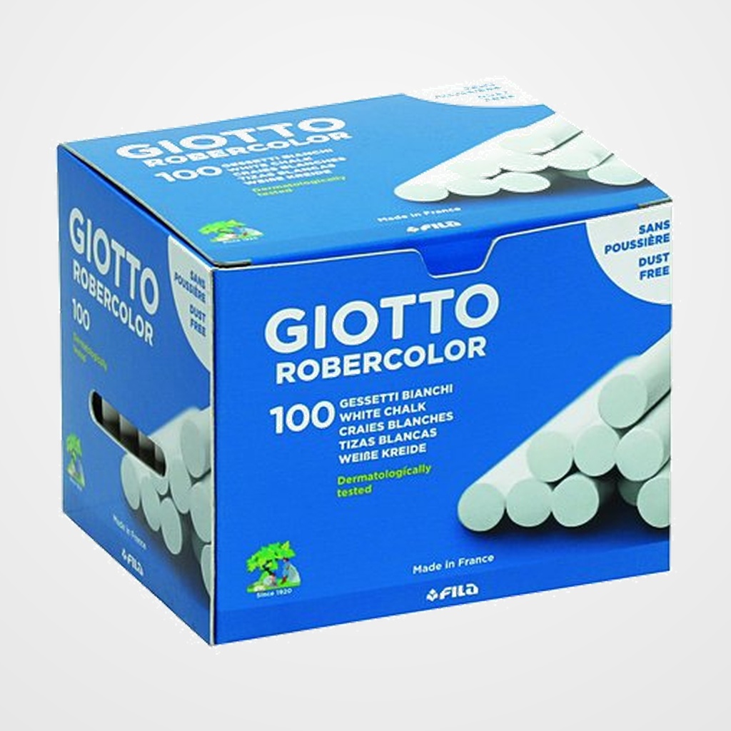TIZAS  BLANCAS GIOTTO ROBERCOLOR ESTUCHE  100