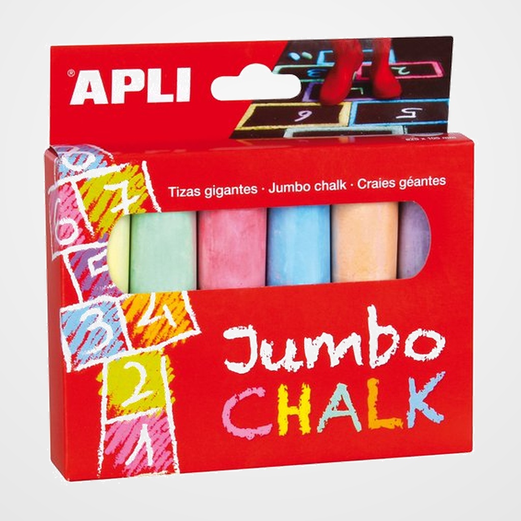 TIZAS APLI JUMBO CAJA de 6 SURTIDAS