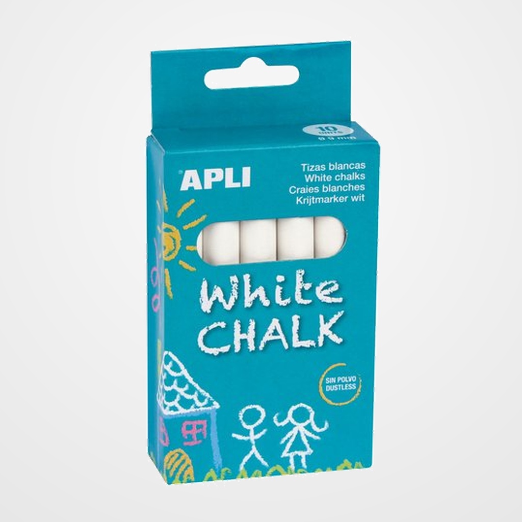 TIZAS BLANCAS APLI ESTUCHE DE 10