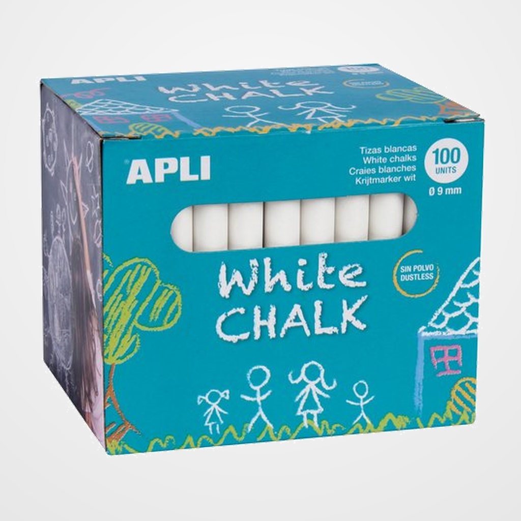 TIZAS BLANCAS APLI ESTUCHE DE 100