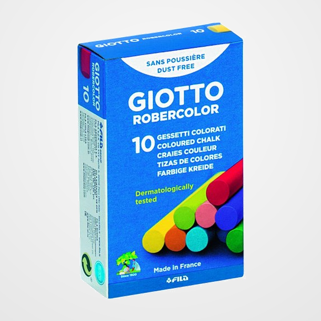 TIZAS de COLORES GIOTTO ROBERCOLOR ESTUCHE de 10