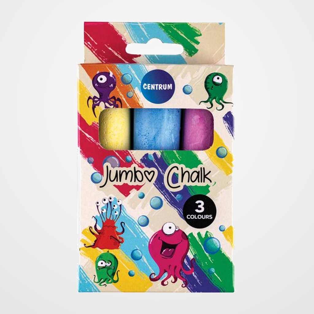 TIZAS de COLORES CENTRUM JUMBO COLOR ESTUCHE de 3