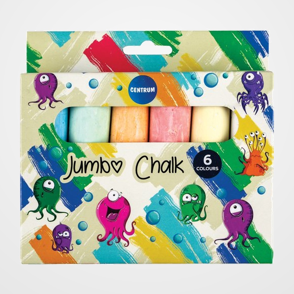 TIZAS de COLORES CENTRUM JUMBO COLOR ESTUCHE de 6