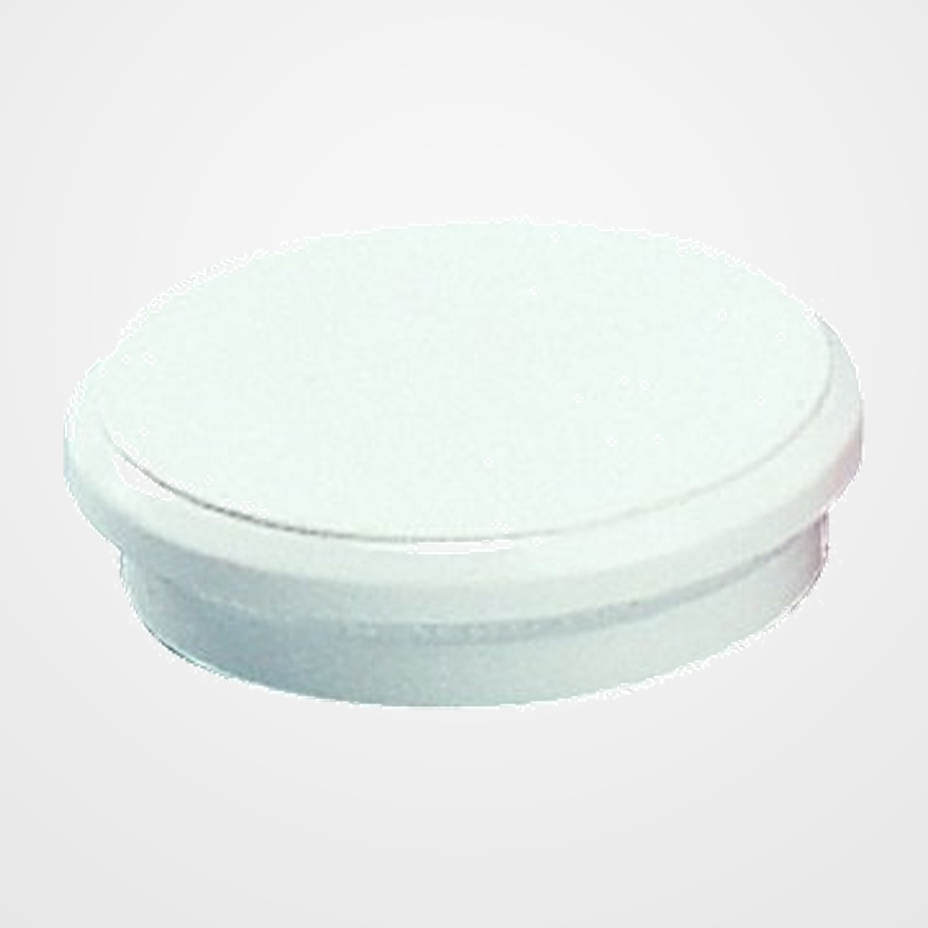 [24404438] IMANES REDONDOS DAHLE 24 mm BLANCO BOTE de 10