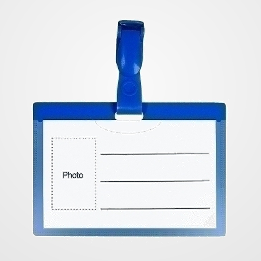 FUNDA DISTINTIVO FOROFIS con PINZA GIRATORIA 57x90mm PAQUETE de 100