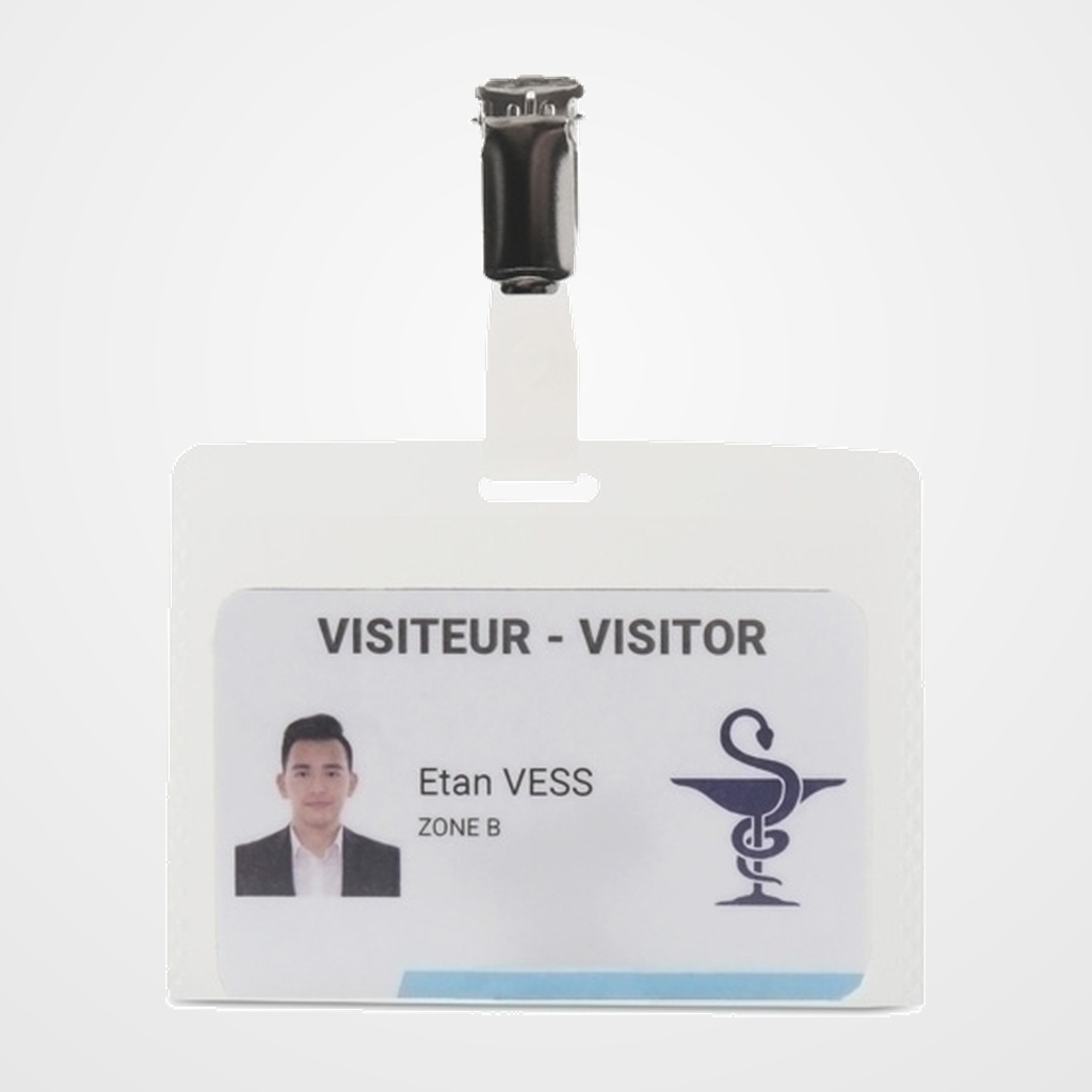 FUNDA DISTINTIVO 3L PP con PINZA 75x95mm PAQUETE de 50