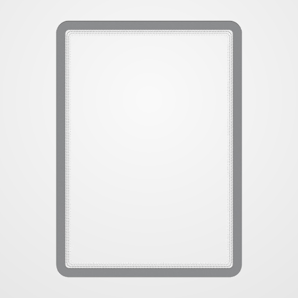 FUNDA PORTA CARTELES TARIFOLD MAGNETO SOLO A3 VERTICAL/HORIZONTAL PLATA PACK de 2