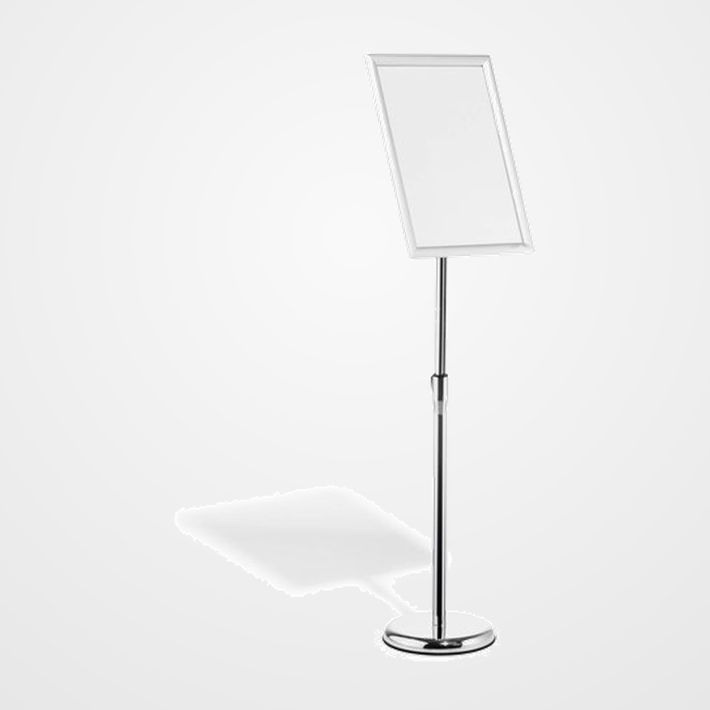 ATRIL DE MARCO EXPOSITOR ABATIBLE DURABLE ALUMINIO A3