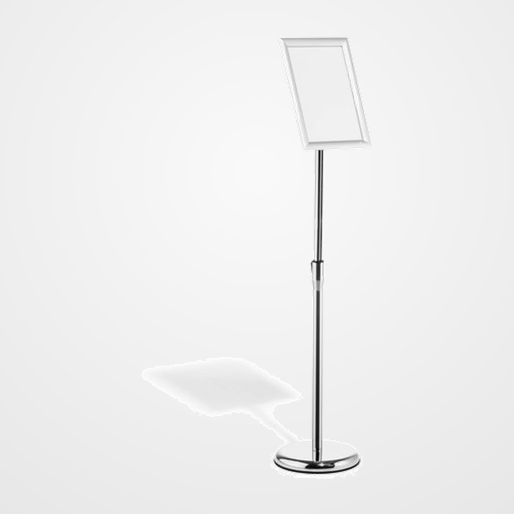 ATRIL DE MARCO EXPOSITOR ABATIBLE DURABLE ALUMINIO A4