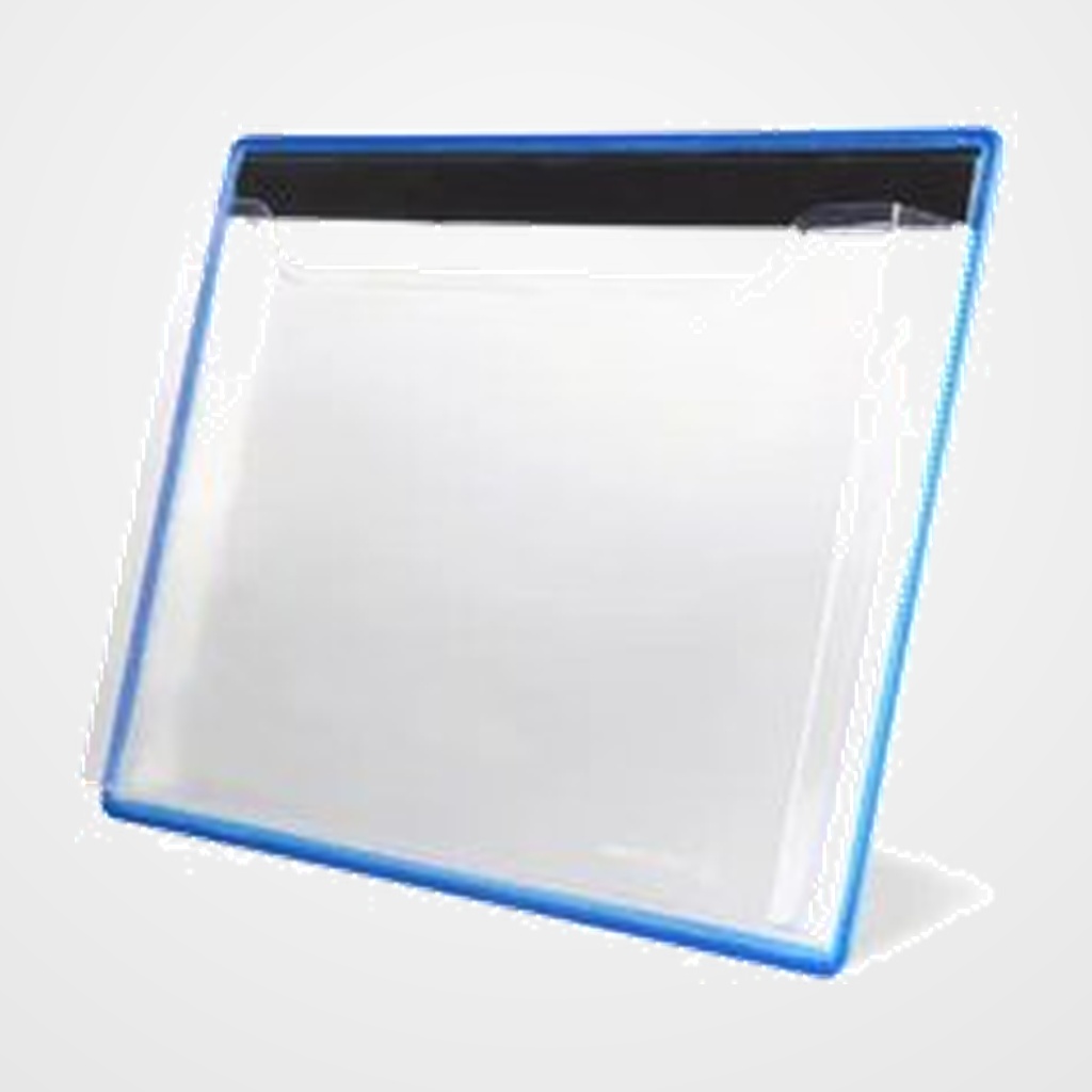 PORTAFOLLETOS MURAL TARIFOLD MAGNETICO A4 HORIZONTAL 1 COMPARTIMENTO AZUL PAQUETE de 5