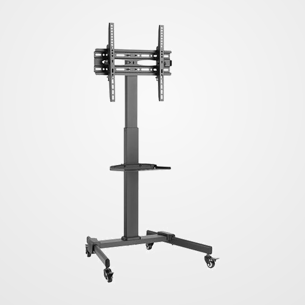 SOPORTE DE SUELO MOVIL EQUIP CON RUEDAS PARA PANTALLAS 32  A 55  HASTA 35Kg