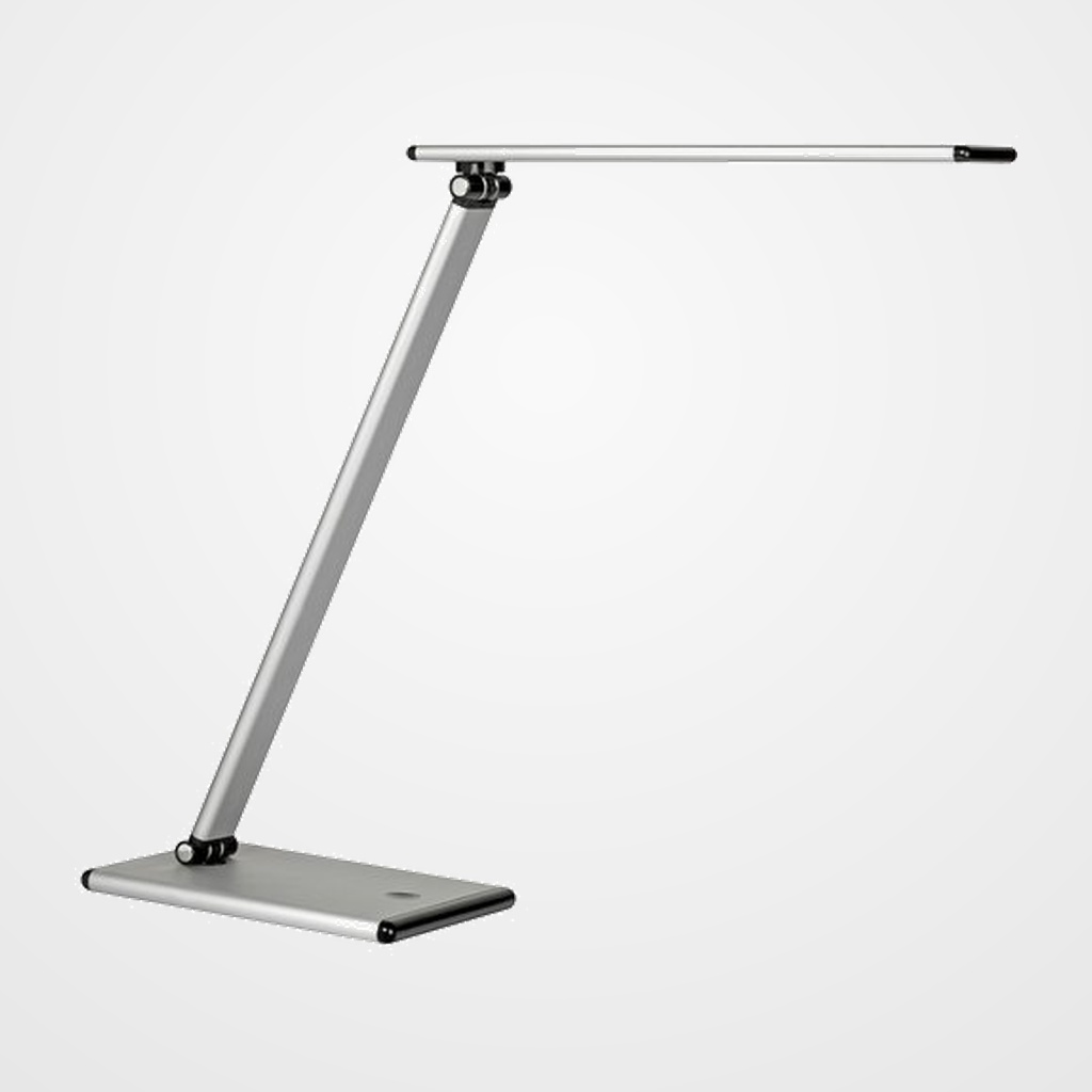 LAMPARA SOBREMESA UNILUX LED 5W TERRA GRIS METALIZADO