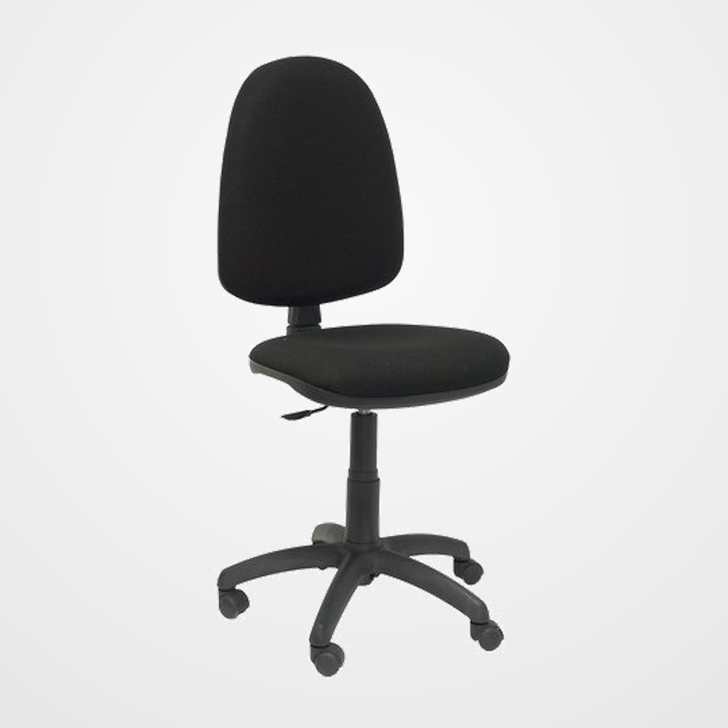 SILLA PIQUERAS Y CRESPO AYNA MECANISMO CONTACTO PERMANENTE CON REGULACION DE PROFUNDIDAD ASIENTO Y RESPALDO TAPIZADO BALI NEGRO