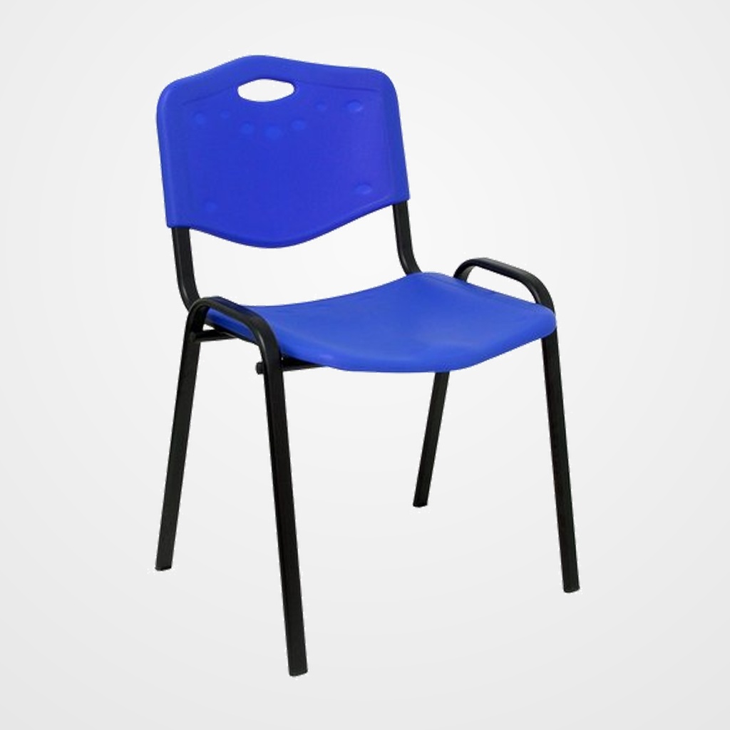 [24401657] SILLA PIQUERAS Y CRESPO ROBLEDO CONFIDENTE APILABLE PVC AZUL