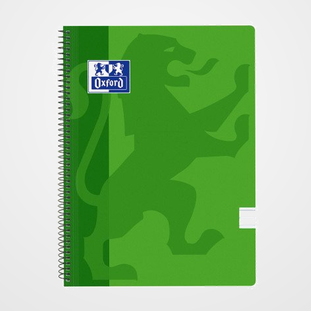 BLOC OXFORD SCHOOL CLASSIC tapa PP Fº 80h HORIZONTAL 90g VERDE