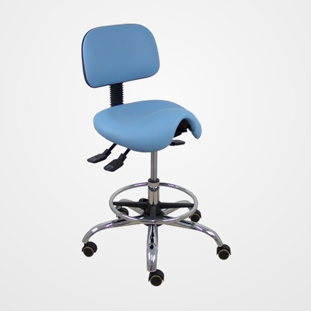 TABURETE PIQUERAS Y CRESPO ZARZA SIMILPIEL AZUL CLARO