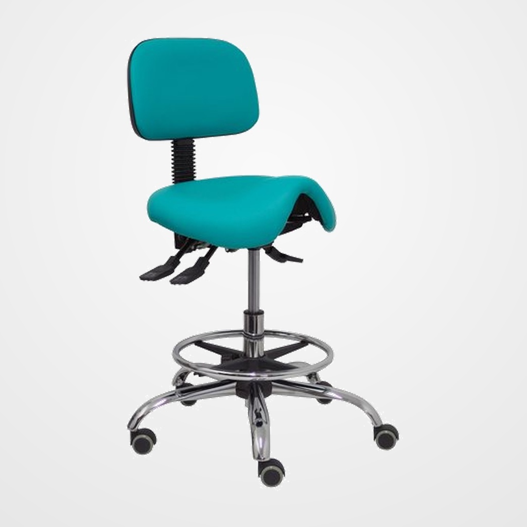 TABURETE PIQUERAS Y CRESPO ZARZA SIMILPIEL TURQUESA