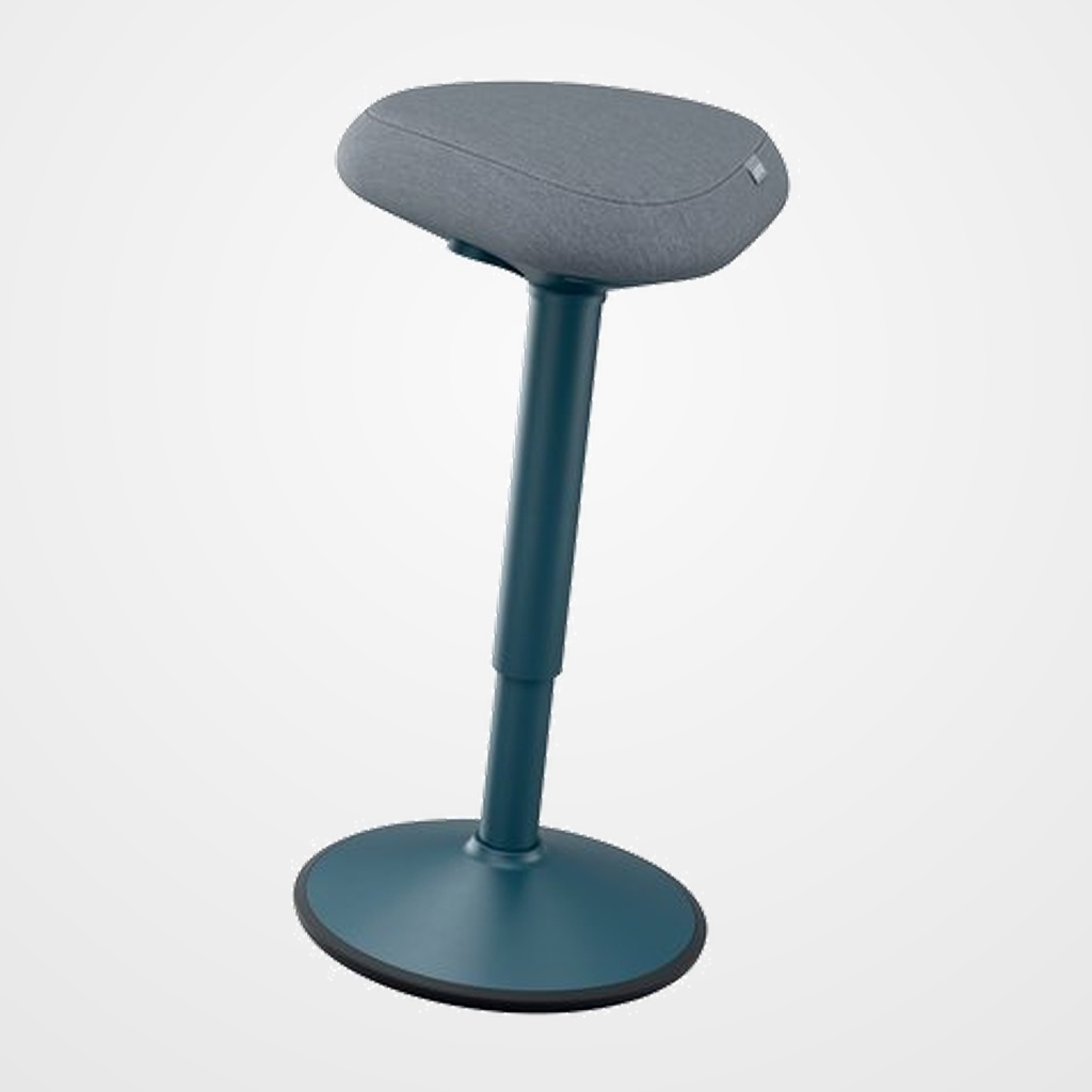 TABURETE LEITZ ACTIVE ERGO CON ASIENTO CONFORT ALTO GRIS OSCURO