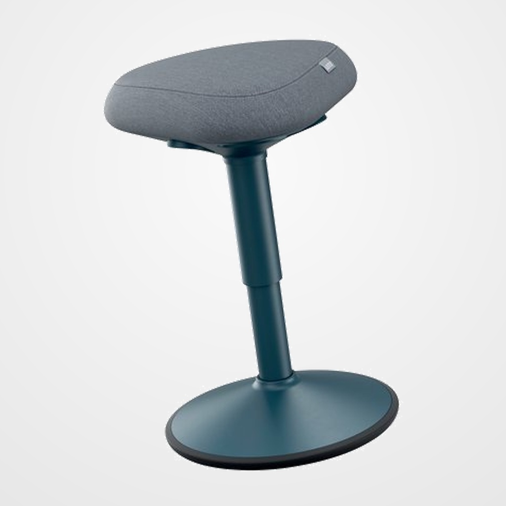 TABURETE LEITZ ACTIVE ERGO CON ASIENTO CONFORT BAJO GRIS OSCURO