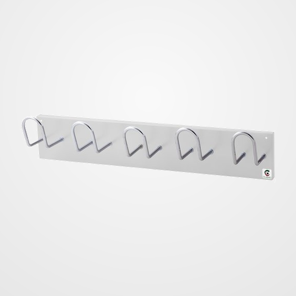 [16201424] PERCHERO PARED CLINDRO H-15 5 COLGADORES 9006