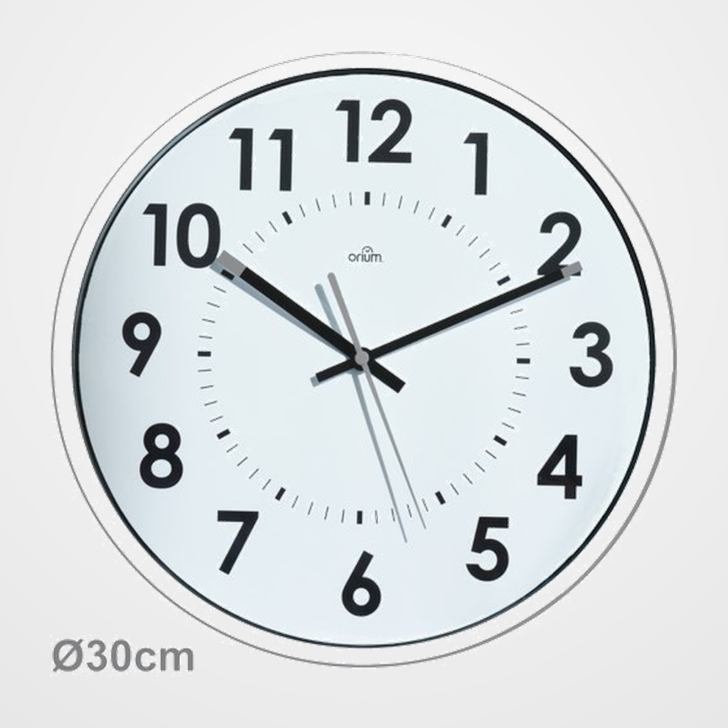 RELOJ DE PARED ORIUM BY CEP ANALOGICO 11247 30 CM Ø BLANCO