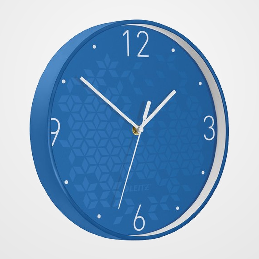 RELOJ PARED LEITZ WOW ANALOGICO 29 CM Ø AZUL