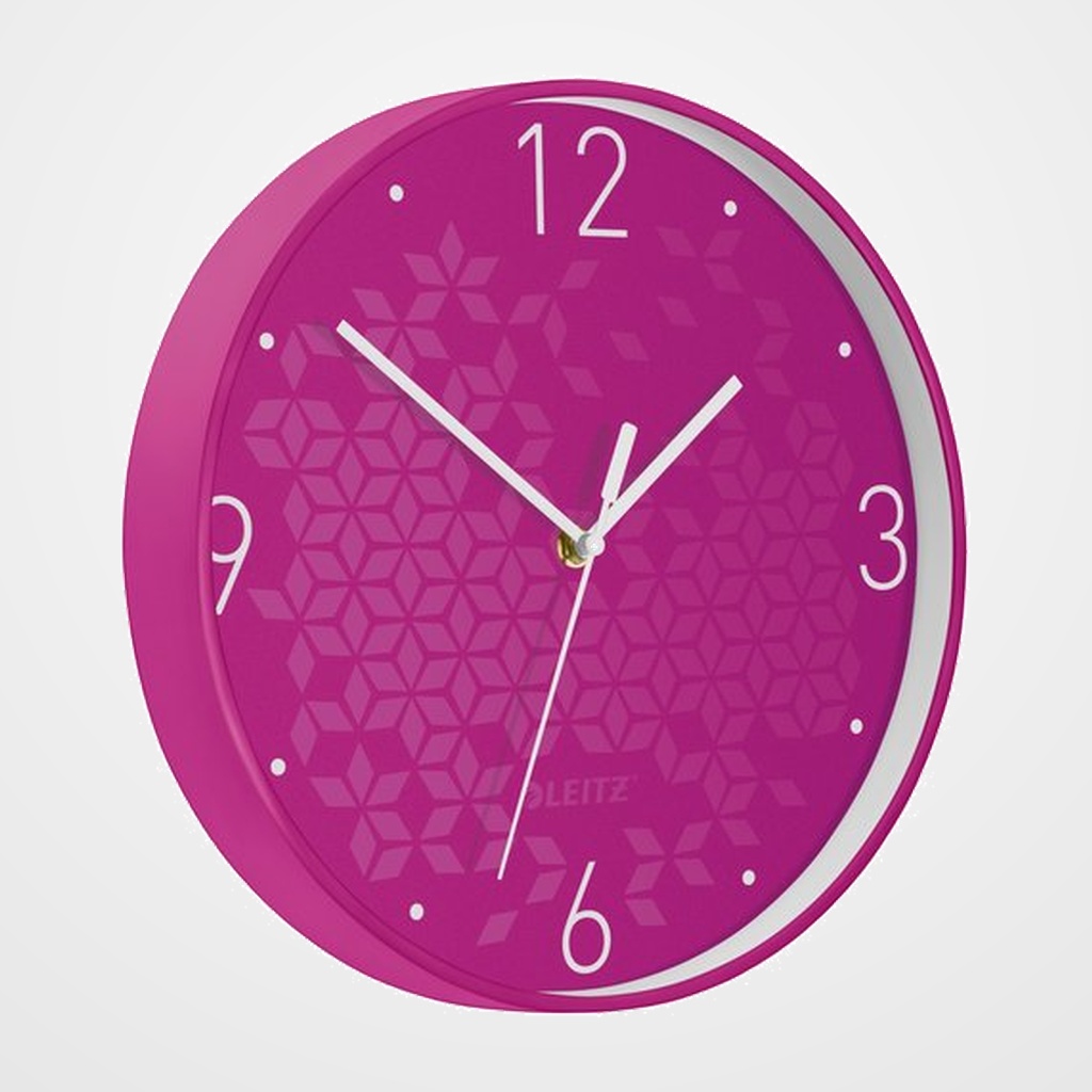 RELOJ PARED LEITZ WOW ANALOGICO 29 CM Ø FUCSIA