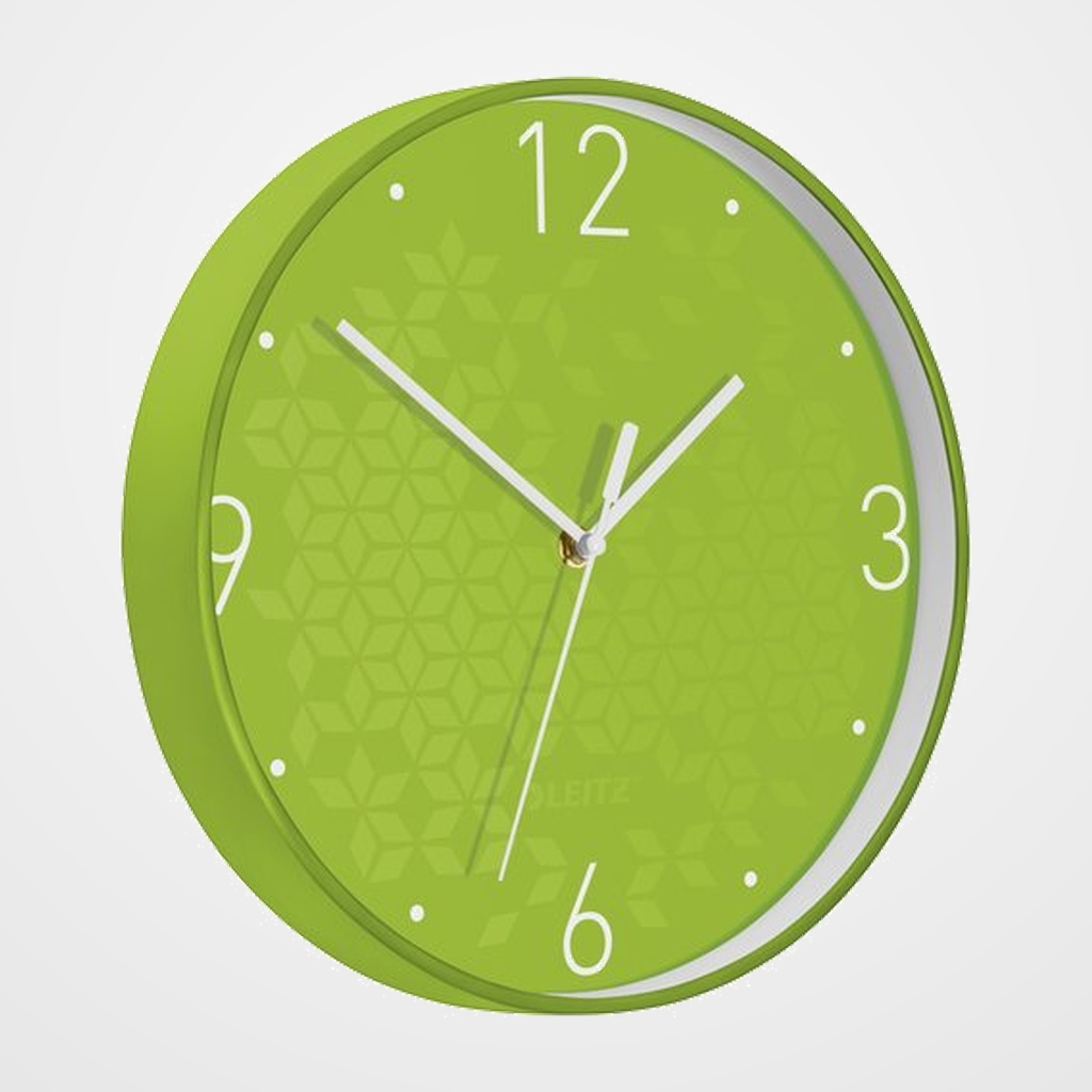 RELOJ PARED LEITZ WOW ANALOGICO 29 CM Ø VERDE