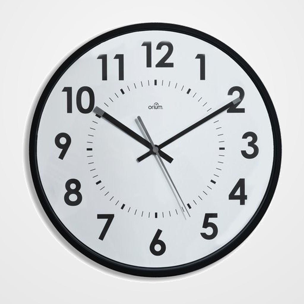 [15701012] RELOJ PARED ORIUM BY CEP ANALOGICO 11244 30 CM Ø NEGRO