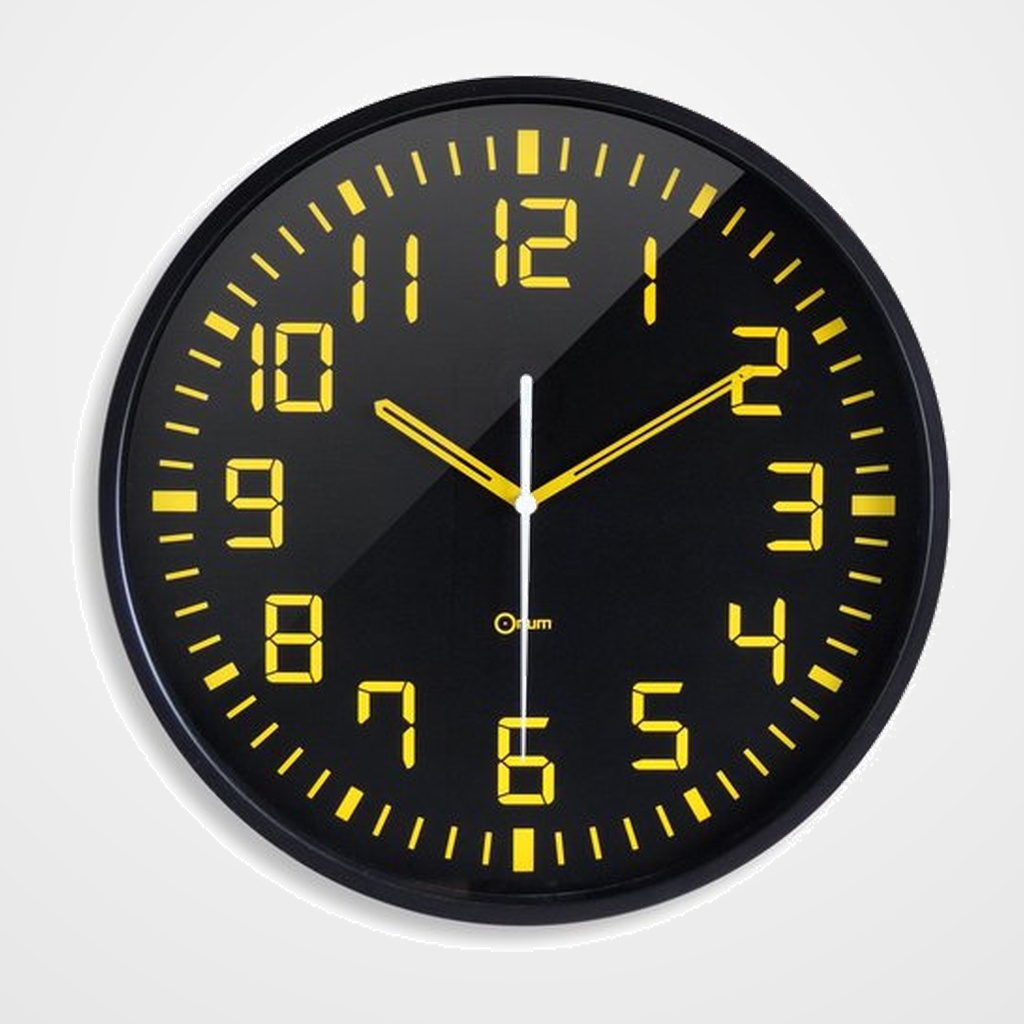 RELOJ DE PARED ORIUM BY CEP ANALOGICO 11023 FACIL LECTURA 30 CM Ø NEGRO