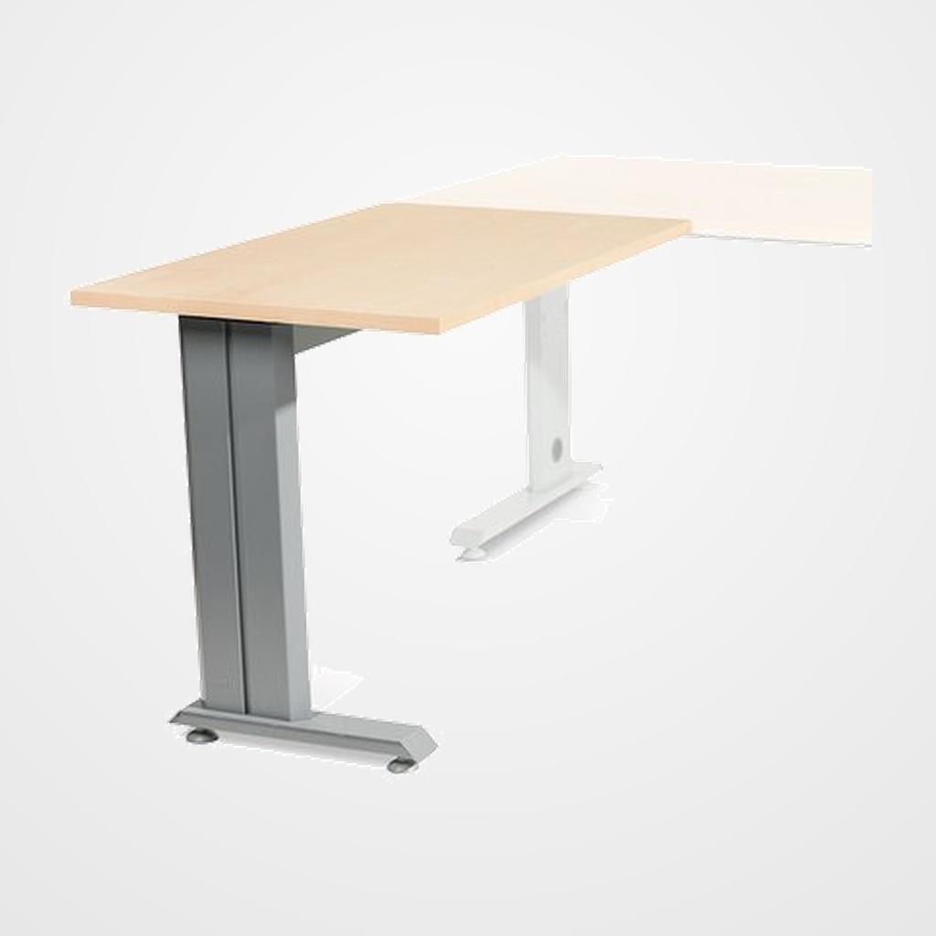 MESA ROCADA METAL ALA 100x60 ESTRUCTURA ALUMINIO TABLERO HAYA