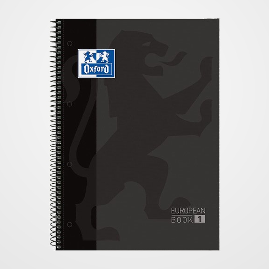 BLOC OXFORD SCHOOL EU.BOOK 1 micro.tapa EXTRA A4+  80h HORIZONTAL 90g NEGRO