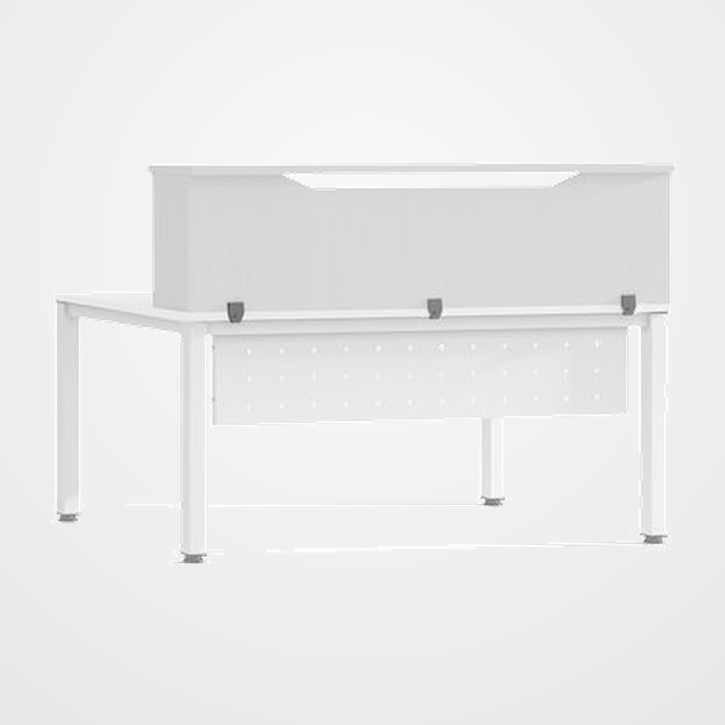 RECEPCION ROCADA MODULO SUPERIOR 140x30x40 ESTRUCTURA BLANCO TABLEROS BLANCO